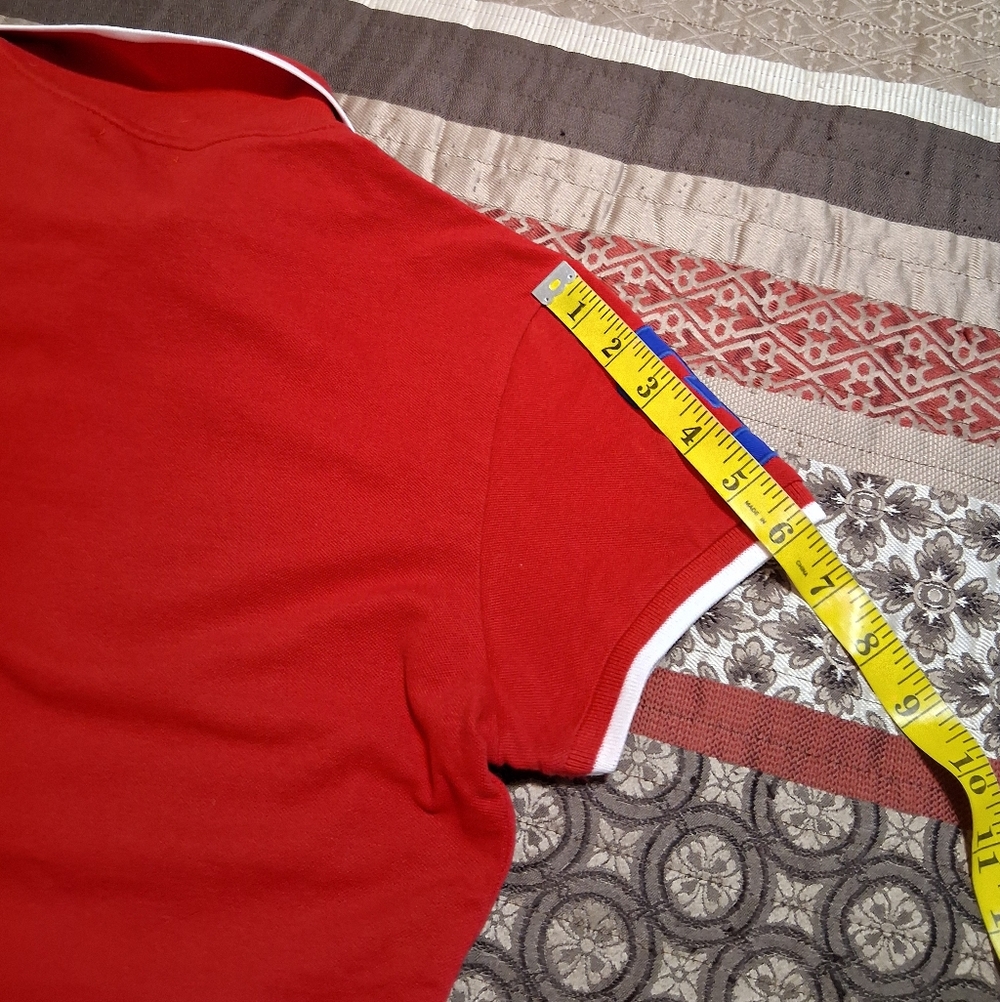 U.S. Polo Assn Women Short Sleeve Red  Polo Shirt SzM Pony Logo USPA 3 Classic - Picture 12 of 15